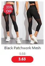 Black Patchwork Mesh Leggings Women's Jeggings Legins Women Leggins Female Elastic Pant Capri Women Fitness Leggings