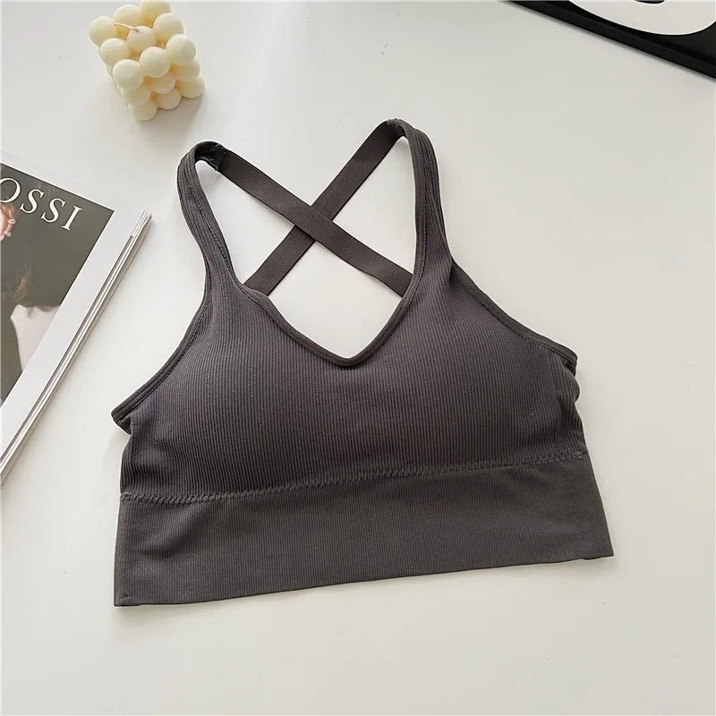 Women Sports Bra Seamless High Lmpact Sports Bra Sexy Yoga Fitness Top Sports Underwear Push-Up Bra Sportswear Bralette Female