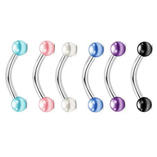 Load image into Gallery viewer, 2/5/10Pcs Mix Eyebrow Piercing Set Curved Barbell Earring Rook Piercing Bulk Tongue Piercing Snake Bite Eyebrow Jewelry Pack