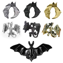 Load image into Gallery viewer, Bat Rings Retro Style Men Women Punk Gothic Opening Adjustable Finger Ring Halloween Party Hip Hop Jewelry Accessories