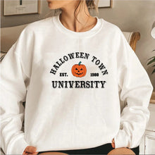 Load image into Gallery viewer, Halloweentown Sweatshirt Halloween Town Est 1998 University Sweatshirts Fall Hoodies Pullover Pumpkin Halloween Sweatshirt Tops