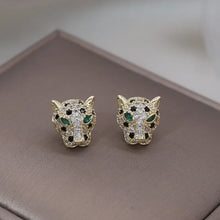 Load image into Gallery viewer, Korea New Design Fashion Jewelry Exquisite Copper Set Zircon Colorful Animal Leopard Earrings Luxury Women&#39;s Gala Party earrings